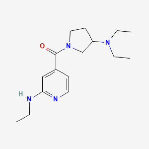 molecular formula C16H26N4O B7569435 [3-(Diethylamino)pyrrolidin-1-yl]-[2-(ethylamino)pyridin-4-yl]methanone 