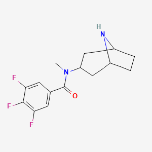 molecular formula C15H17F3N2O B7569533 N-(8-azabicyclo[3.2.1]octan-3-yl)-3,4,5-trifluoro-N-methylbenzamide 