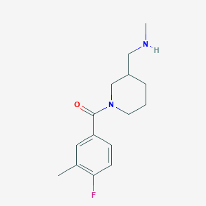 molecular formula C15H21FN2O B7569545 (4-Fluoro-3-methylphenyl)-[3-(methylaminomethyl)piperidin-1-yl]methanone 
