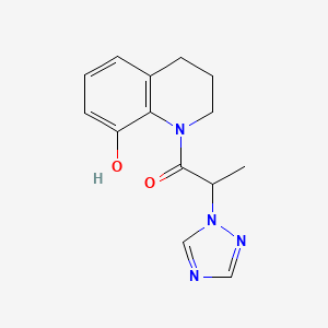 1-(8-hydroxy-3,4-dihydro-2H-quinolin-1-yl)-2-(1,2,4-triazol-1-yl)propan-1-one