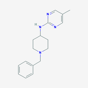 molecular formula C17H22N4 B7569580 N-(1-benzylpiperidin-4-yl)-5-methylpyrimidin-2-amine 
