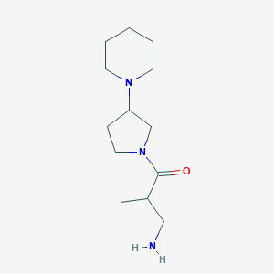3-Amino-2-methyl-1-(3-piperidin-1-ylpyrrolidin-1-yl)propan-1-one