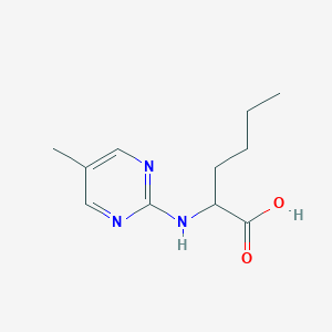 2-[(5-Methylpyrimidin-2-yl)amino]hexanoic acid