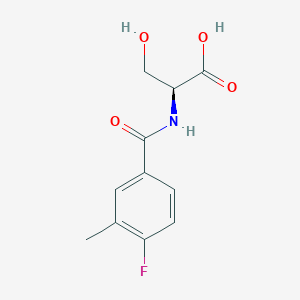 (2S)-2-[(4-fluoro-3-methylbenzoyl)amino]-3-hydroxypropanoic acid