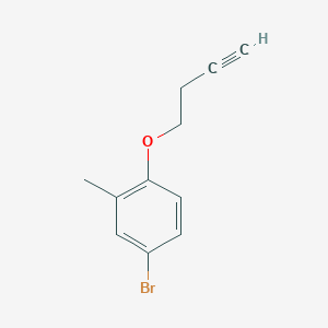 4-Bromo-1-(but-3-yn-1-yloxy)-2-methylbenzene