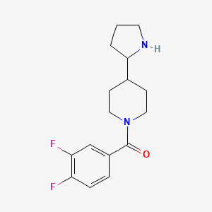 (3,4-Difluorophenyl)-(4-pyrrolidin-2-ylpiperidin-1-yl)methanone