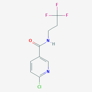 6-chloro-N-(3,3,3-trifluoropropyl)nicotinamide