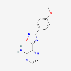 3-[3-(4-Methoxyphenyl)-1,2,4-oxadiazol-5-yl]pyrazin-2-amine