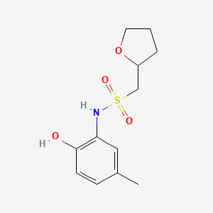 N-(2-hydroxy-5-methylphenyl)-1-(oxolan-2-yl)methanesulfonamide