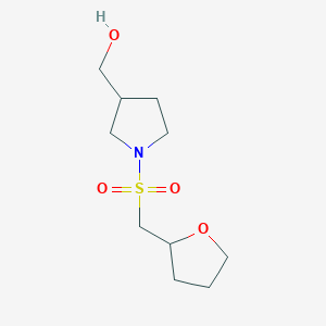 [1-(Oxolan-2-ylmethylsulfonyl)pyrrolidin-3-yl]methanol