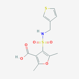 2,5-Dimethyl-4-(thiophen-3-ylmethylsulfamoyl)furan-3-carboxylic acid