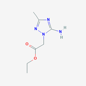 Ethyl 2-(5-amino-3-methyl-1,2,4-triazol-1-yl)acetate