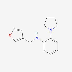 N-(furan-3-ylmethyl)-2-pyrrolidin-1-ylaniline