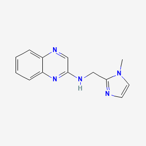molecular formula C13H13N5 B7569890 N-[(1-methylimidazol-2-yl)methyl]quinoxalin-2-amine 