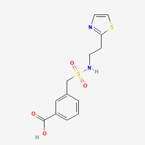 3-[2-(1,3-Thiazol-2-yl)ethylsulfamoylmethyl]benzoic acid