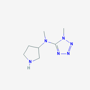 molecular formula C7H14N6 B7570004 N,1-dimethyl-N-pyrrolidin-3-yltetrazol-5-amine 