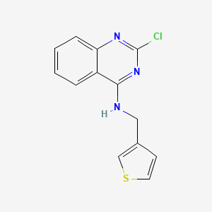 molecular formula C13H10ClN3S B7570008 2-chloro-N-(thiophen-3-ylmethyl)quinazolin-4-amine 