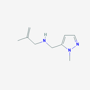 2-methyl-N-[(2-methylpyrazol-3-yl)methyl]prop-2-en-1-amine