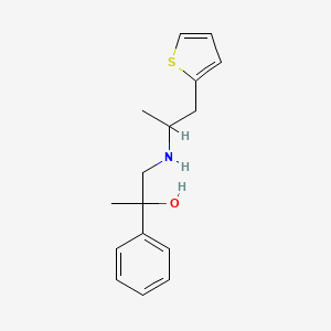 2-Phenyl-1-(1-thiophen-2-ylpropan-2-ylamino)propan-2-ol