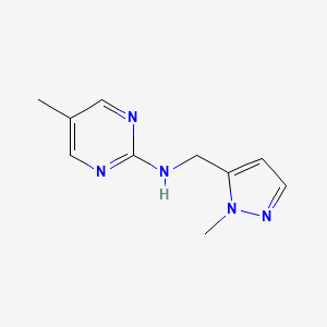 5-methyl-N-[(2-methylpyrazol-3-yl)methyl]pyrimidin-2-amine