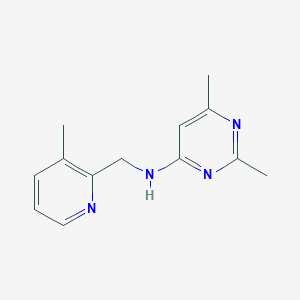 2,6-dimethyl-N-[(3-methylpyridin-2-yl)methyl]pyrimidin-4-amine