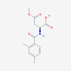 (2S)-2-[(2,4-dimethylbenzoyl)amino]-4-methoxy-4-oxobutanoic acid