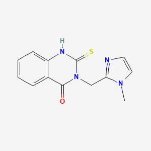 3-[(1-methylimidazol-2-yl)methyl]-2-sulfanylidene-1H-quinazolin-4-one