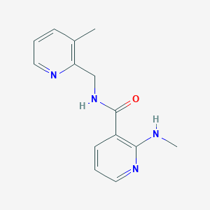 2-(methylamino)-N-[(3-methylpyridin-2-yl)methyl]pyridine-3-carboxamide