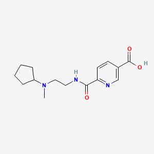 6-[2-[Cyclopentyl(methyl)amino]ethylcarbamoyl]pyridine-3-carboxylic acid