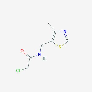 2-chloro-N-[(4-methyl-1,3-thiazol-5-yl)methyl]acetamide