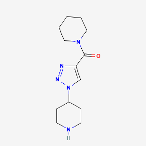 molecular formula C13H21N5O B7570148 Piperidin-1-yl-(1-piperidin-4-yltriazol-4-yl)methanone 