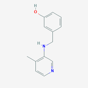 3-[[(4-Methylpyridin-3-yl)amino]methyl]phenol