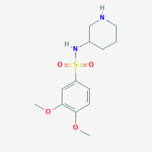 molecular formula C13H20N2O4S B7570201 3,4-dimethoxy-N-piperidin-3-ylbenzenesulfonamide 