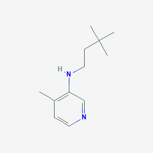 molecular formula C12H20N2 B7570227 N-(3,3-dimethylbutyl)-4-methylpyridin-3-amine 