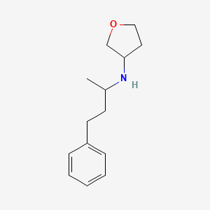 molecular formula C14H21NO B7570237 N-(4-phenylbutan-2-yl)oxolan-3-amine 