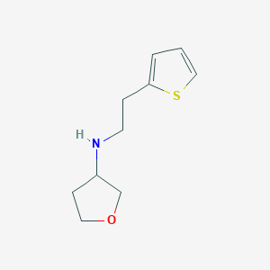 molecular formula C10H15NOS B7570247 N-(2-thiophen-2-ylethyl)oxolan-3-amine 