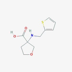 3-(Thiophen-2-ylmethylamino)oxolane-3-carboxylic acid
