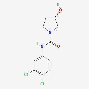 molecular formula C11H12Cl2N2O2 B7570316 (3S)-N-(3,4-dichlorophenyl)-3-hydroxypyrrolidine-1-carboxamide 