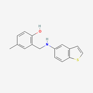 2-[(1-Benzothiophen-5-ylamino)methyl]-4-methylphenol