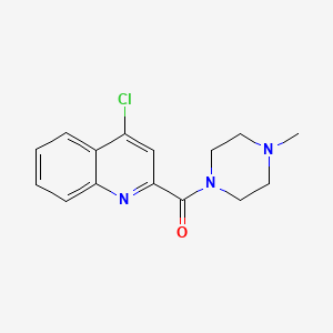 (4-Chloroquinolin-2-yl)-(4-methylpiperazin-1-yl)methanone