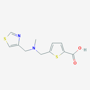 5-[[Methyl(1,3-thiazol-4-ylmethyl)amino]methyl]thiophene-2-carboxylic acid