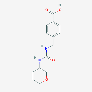 4-[(Oxan-3-ylcarbamoylamino)methyl]benzoic acid