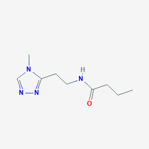 N-[2-(4-methyl-1,2,4-triazol-3-yl)ethyl]butanamide