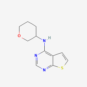 N-(oxan-3-yl)thieno[2,3-d]pyrimidin-4-amine