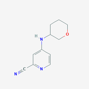 4-(Oxan-3-ylamino)pyridine-2-carbonitrile