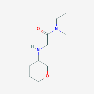 molecular formula C10H20N2O2 B7570385 N-ethyl-N-methyl-2-(oxan-3-ylamino)acetamide 