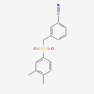 3-[(3,4-Dimethylphenyl)sulfonylmethyl]benzonitrile