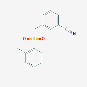 3-[(2,4-Dimethylphenyl)sulfonylmethyl]benzonitrile