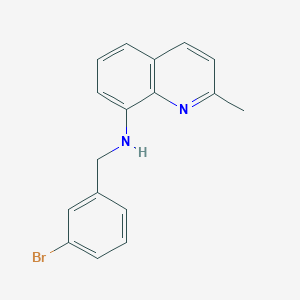 N-[(3-bromophenyl)methyl]-2-methylquinolin-8-amine