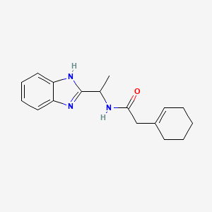 N-[1-(1H-benzimidazol-2-yl)ethyl]-2-(cyclohexen-1-yl)acetamide